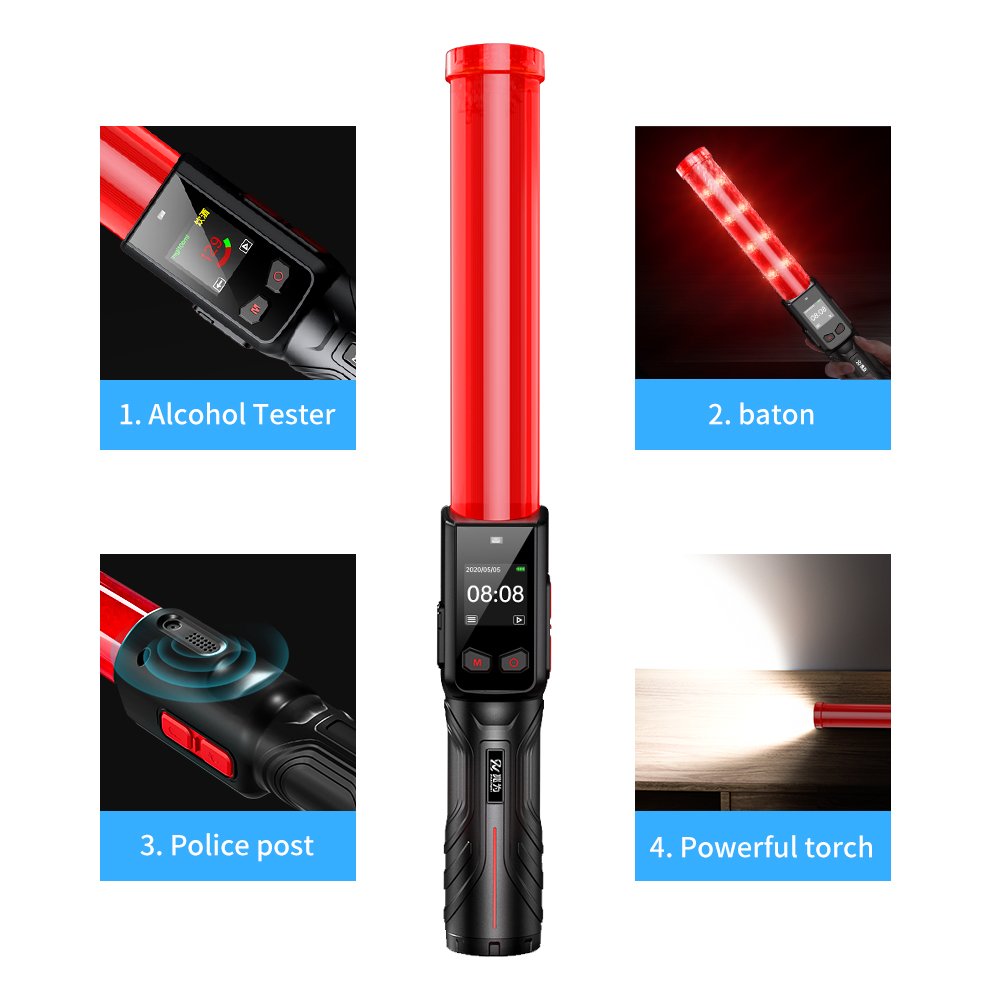 Professional-Grade Accuracy Portable Fuel Cell Sensor Breath Alcohol Tester with Voice Broadcast