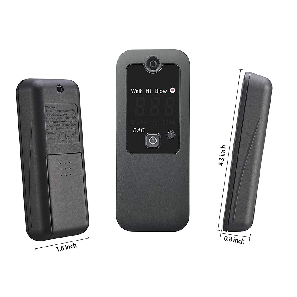 AAT088 alcohol tester with rechargeable battery with memories Drivaid