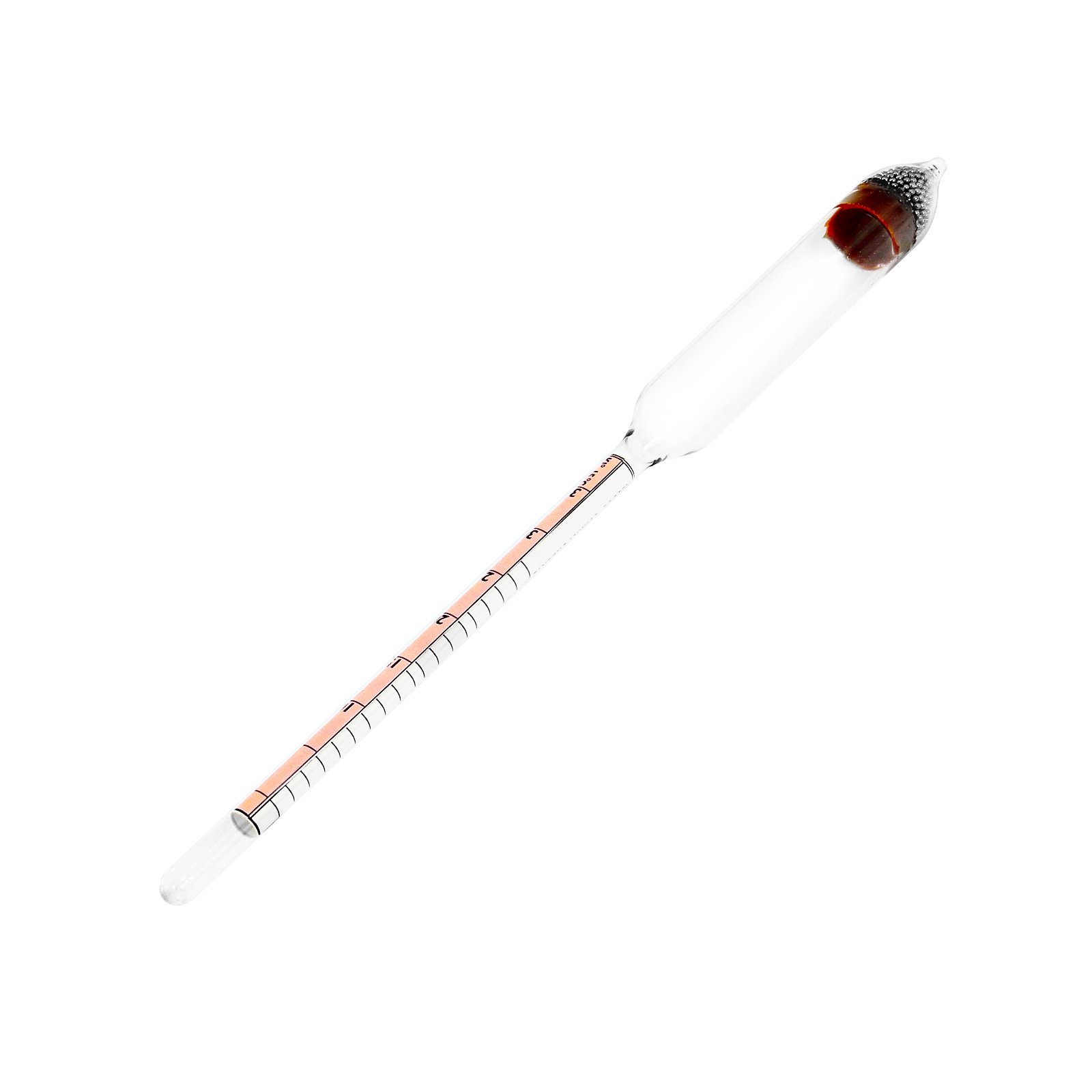 0-35% Alcohol Concentration Meter Alcohol Hydrometer Scale Alcoholmeter Glass Tester Home Beer Wine