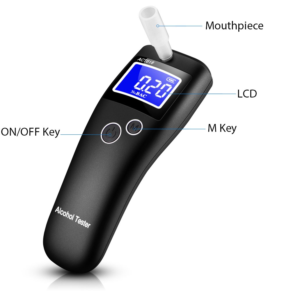 Factory price professional LCD digital display alcohol tester breathalyzer