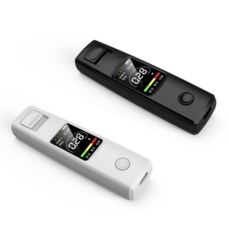 Digital Breath Electronic Alcohol Detector USB Rechargeable Portable Alcohol Tester Breathalyzer