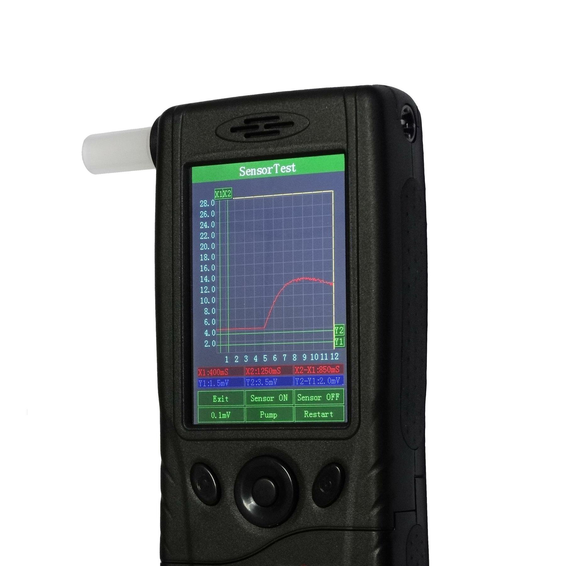 3.5" ips Professional Alcohol Tester FiT333LC breathalyzer built in printer (or BT printer option)