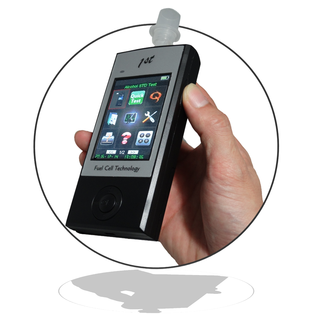 2.8" touch panel with camera option and print Efficient alcohol tester for drive safety