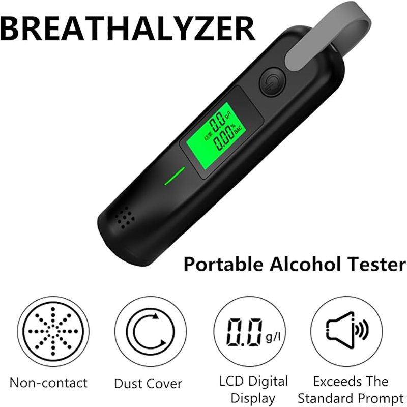 Factory Professional Handheld Portable Fuel Cell Sensor Brand Fast Alcohol Breathalyzer Alcohol Tester