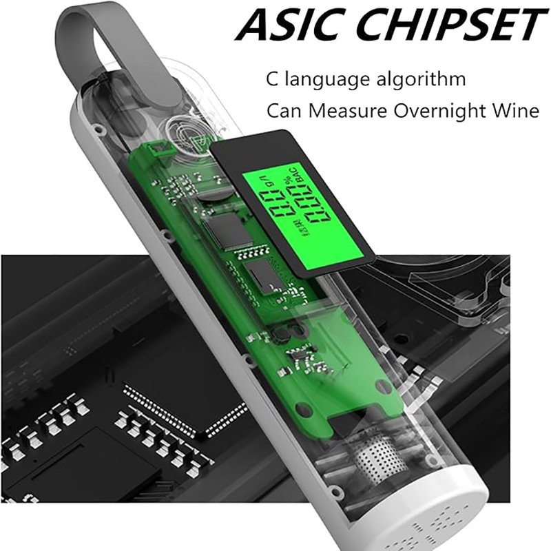 Factory Professional Handheld Portable Fuel Cell Sensor Brand Fast Alcohol Breathalyzer Alcohol Tester