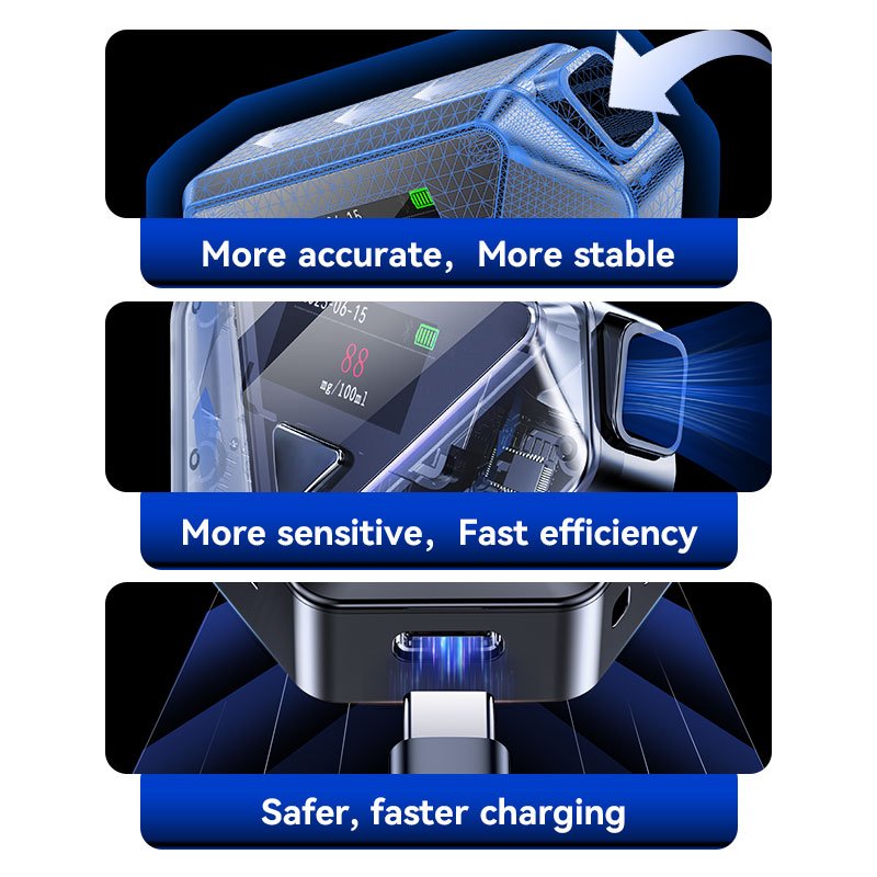 alcohol testers keychain High accuracy alcohol breathalyzer buy breathalyzer support OEM/ODM color/logo/package Mr b 2