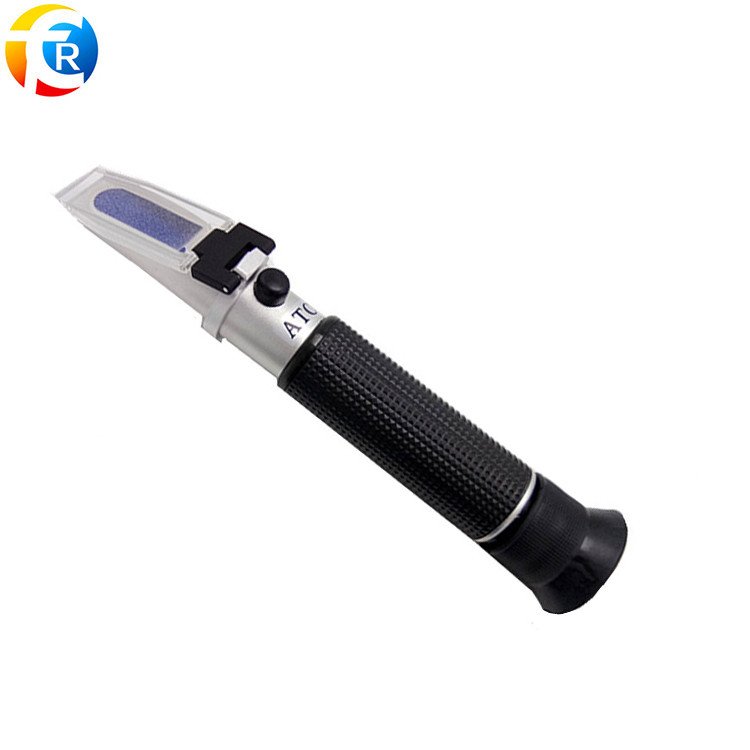 Handheld Salinity Seawater Aquarium Tester ATC Salinity Refractometer Pure Aluminum Styles