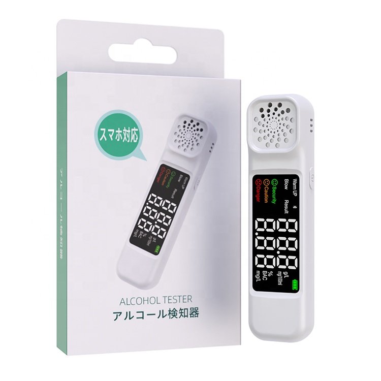 Digital Bluetooths Alcohol Tester Checker Breath Tester Breathalyzer Bluetooths Alcohol Monitor Sensor With APP For Japan