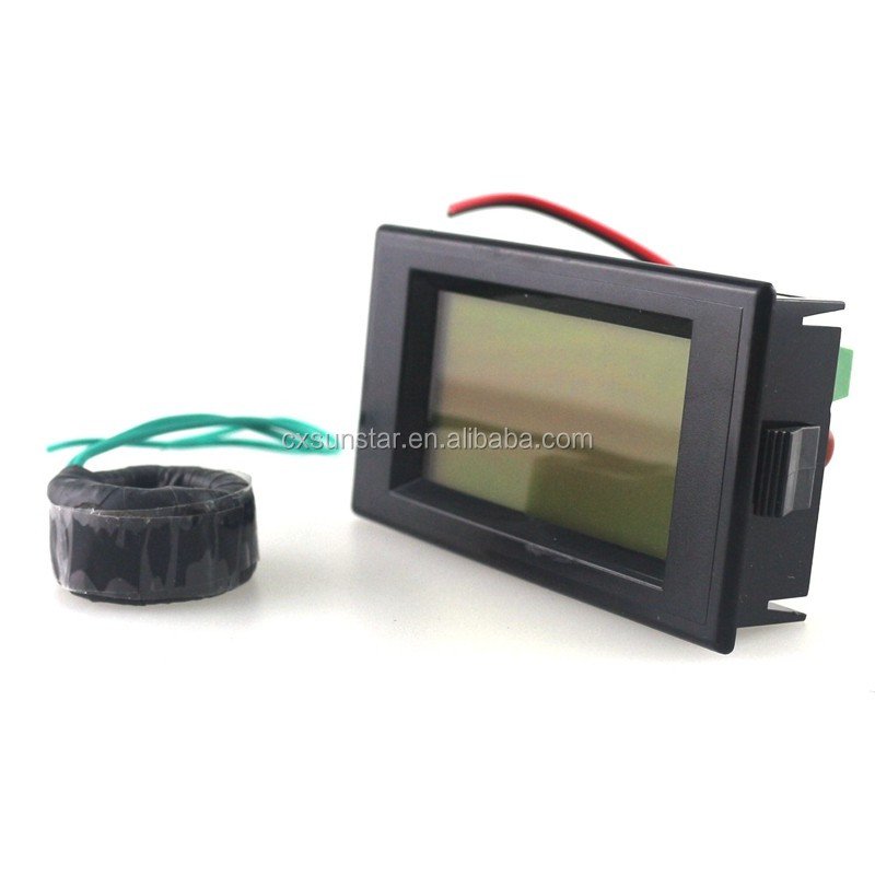 Digital Voltmeter Ammeter AC220V 300V 100A Voltage Ampere Meter Current Tester With Blue LCD Display with CT Coil