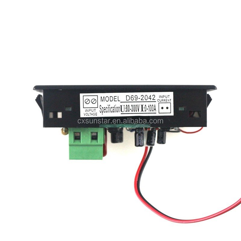 Digital Voltmeter Ammeter AC220V 300V 100A Voltage Ampere Meter Current Tester With Blue LCD Display with CT Coil