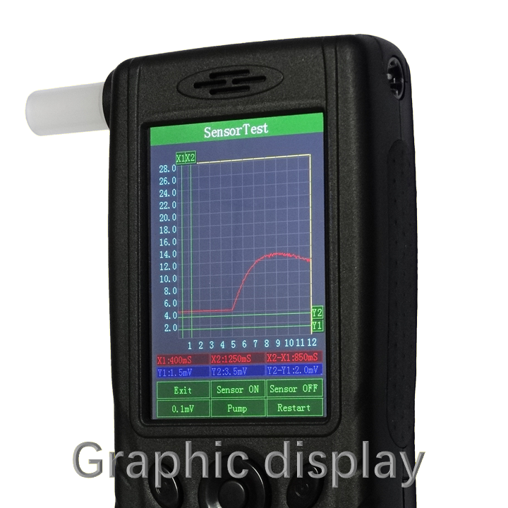 Professional Fuel Cell alcohol Tester FiT333-T ips touch panel breathalyzer with BT printer option
