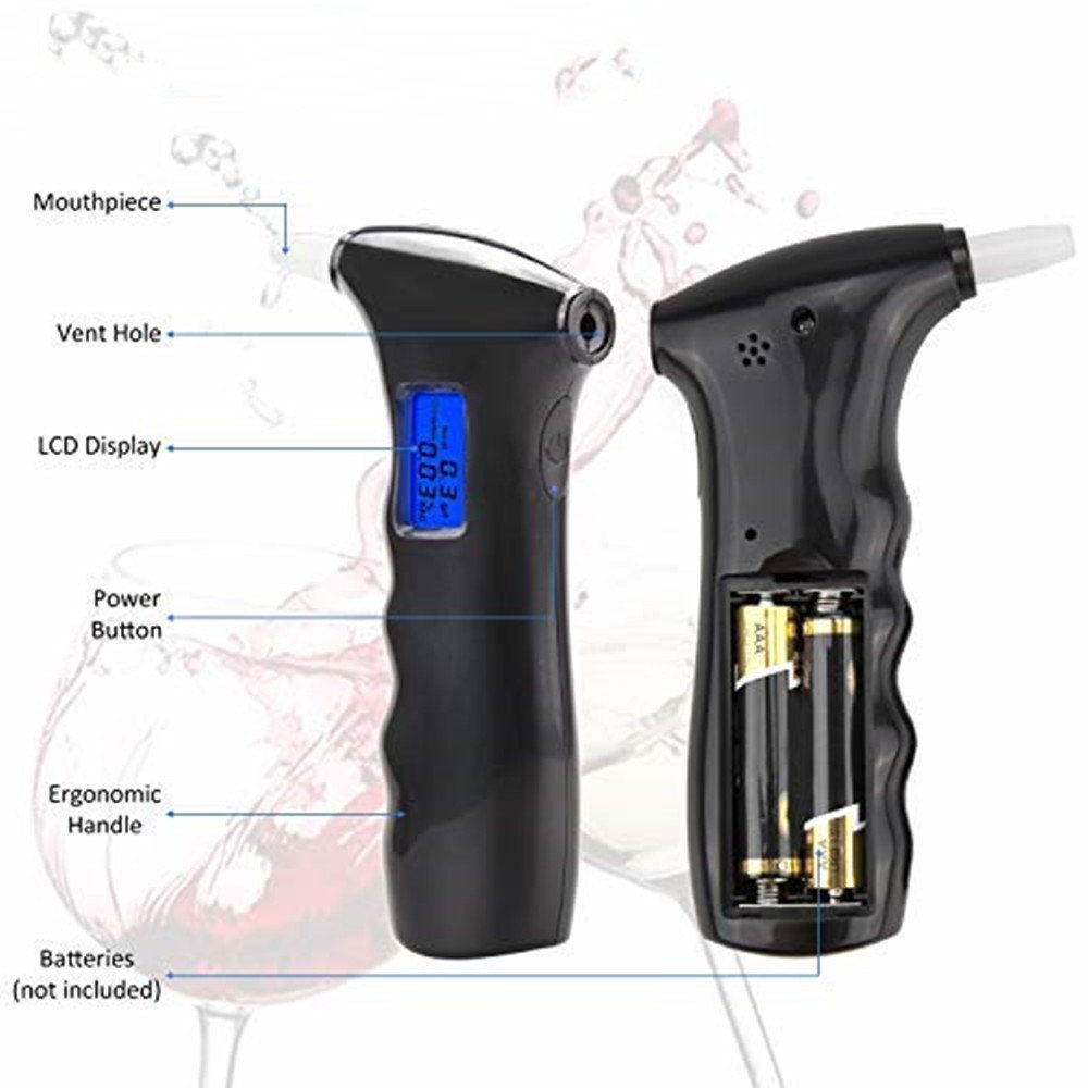 GREENWON Driving safety car accessories personal use alcohol tester digital breathalyzer with blue display