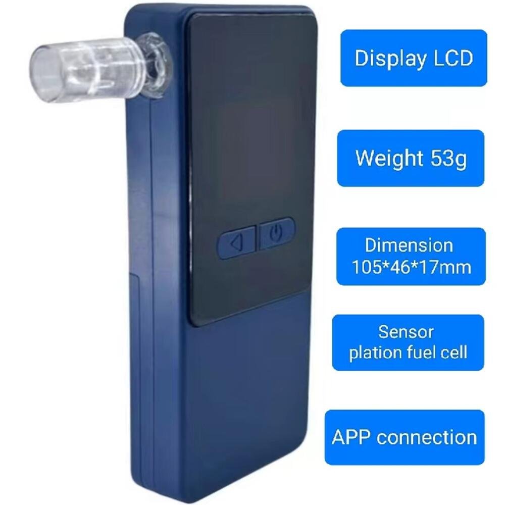AT808 Portable Professional Alcohol Tester High Accuracy New Fashion Breathalyzer Consumer Alcohol Tester