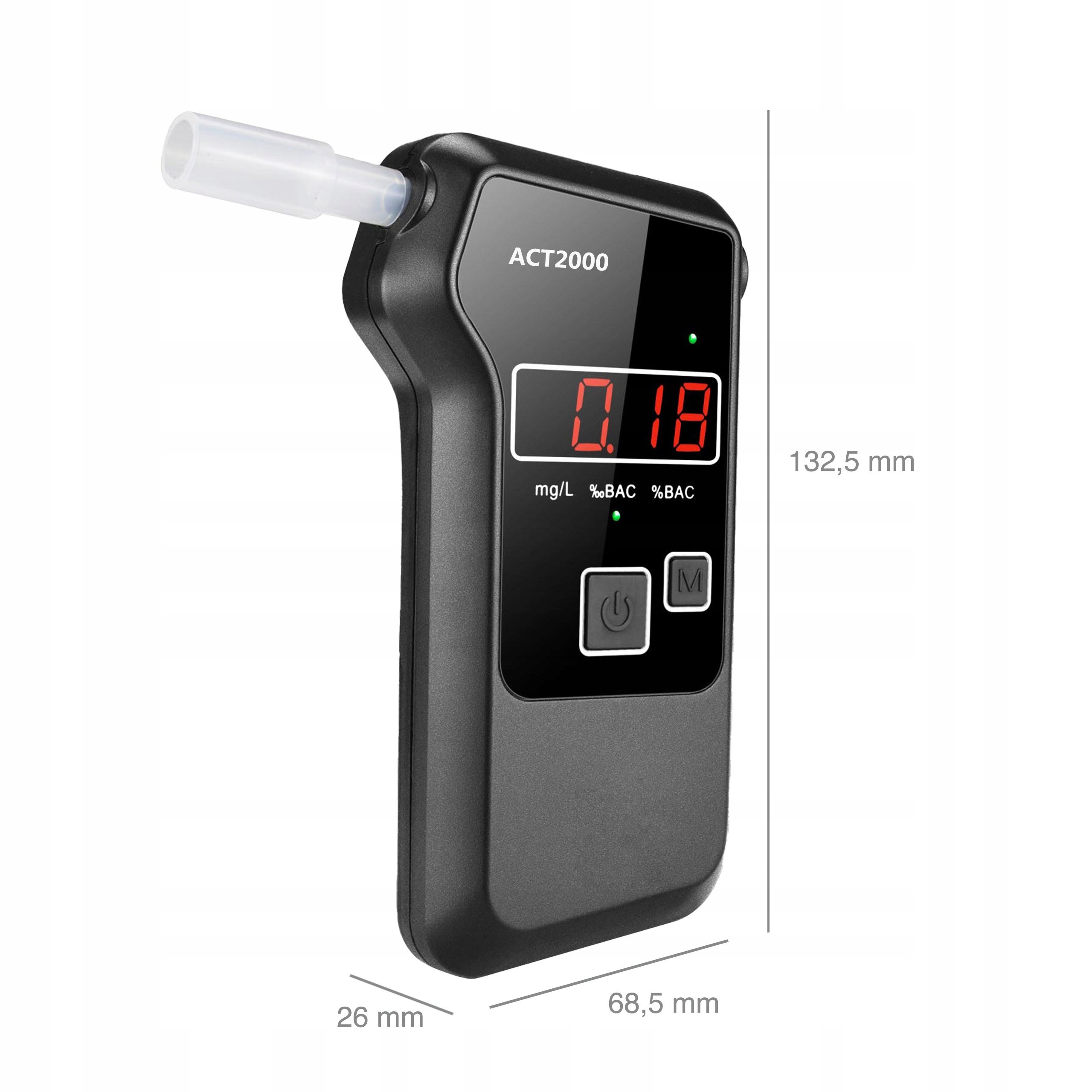 Good sale personal portable digital display breath fuel cell ALKOMAT drive safety breath alcohol test tool