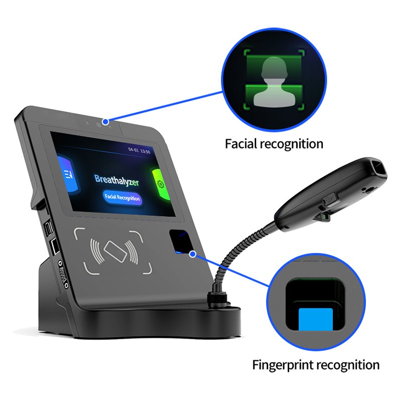 Alcohol Tester Lcd Display Highly Sensitive Work Place Attendance Breath Alcohol Tester