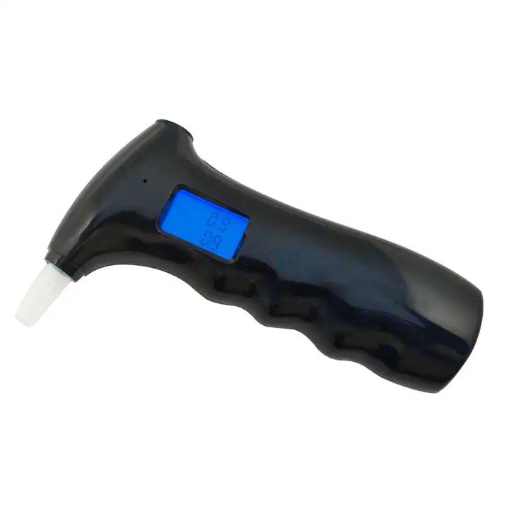 Blue Backlight High accuracy Digital Alcohol Meter LCD digital Breath alcohol tester AT-65s