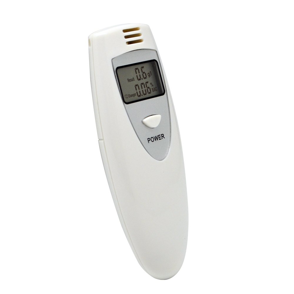 Digital Alcohol Tester Meter Car Safety Breathalyzer Breathing Meter with Keychain AT-6387