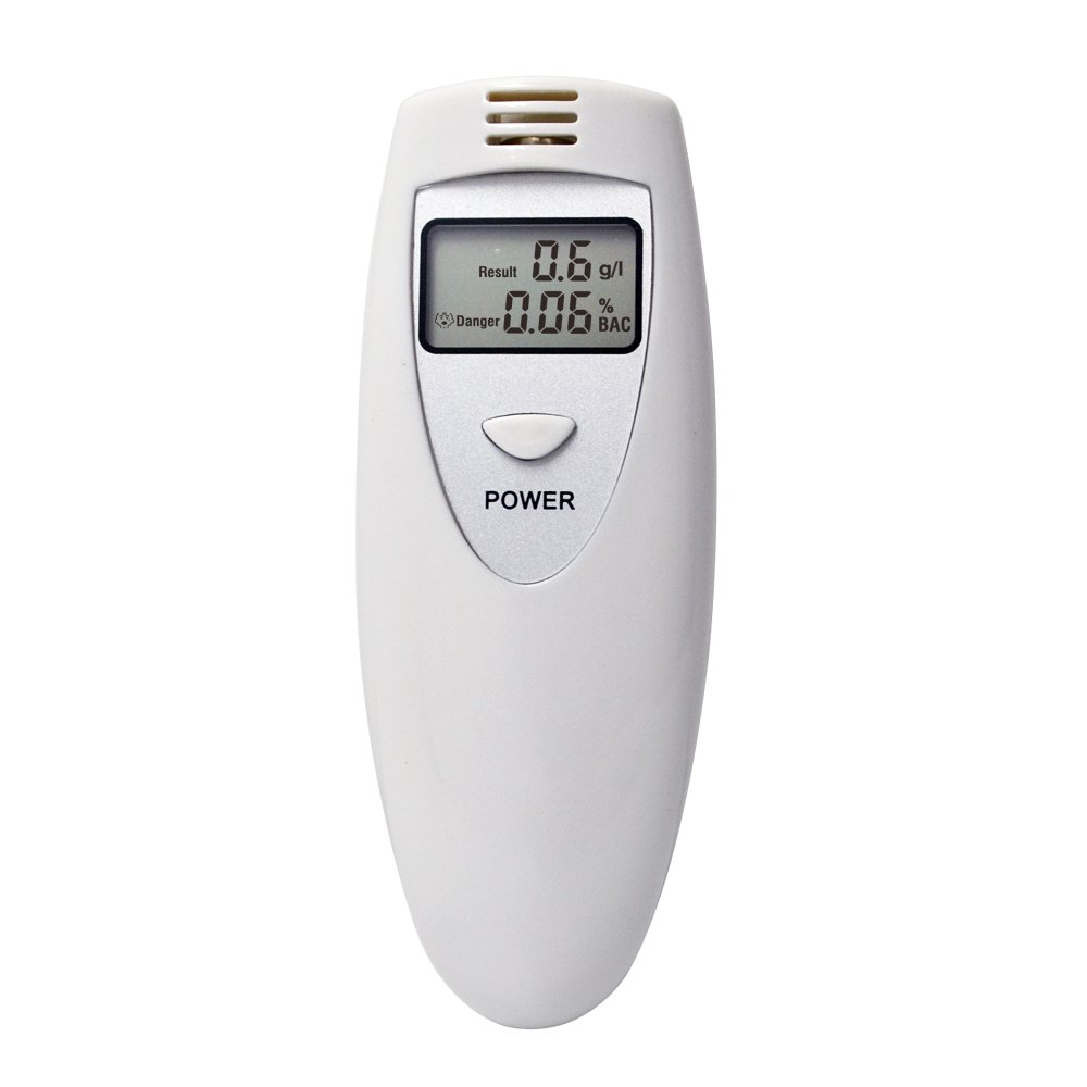 Digital Alcohol Tester Meter Car Safety Breathalyzer Breathing Meter with Keychain AT-6387