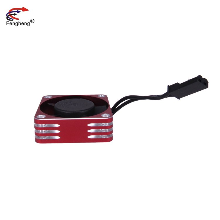 High Speed RC Fan 30mm 5v~8.4v 2~3.36W DC Motor Brushless Red-Black Aluminum Fan 30X30X10mm