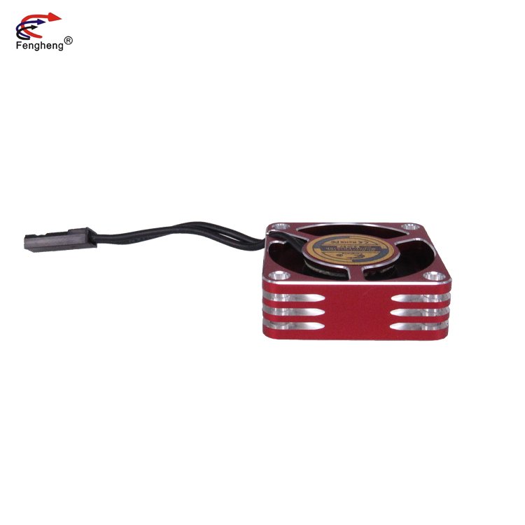 High Speed RC Fan 30mm 5v~8.4v 2~3.36W DC Motor Brushless Red-Black Aluminum Fan 30X30X10mm