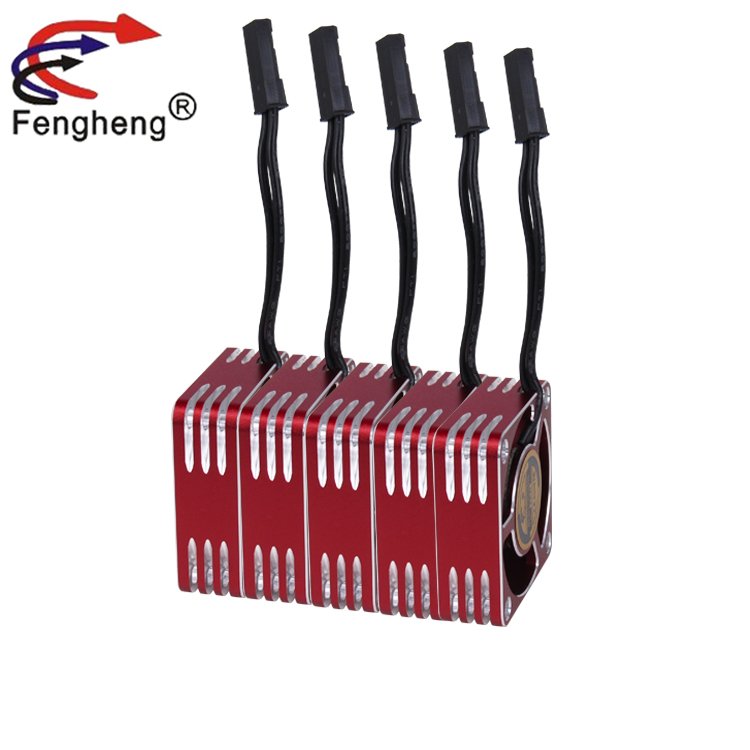 High Speed RC Fan 30mm 5v~8.4v 2~3.36W DC Motor Brushless Red-Black Aluminum Fan 30X30X10mm