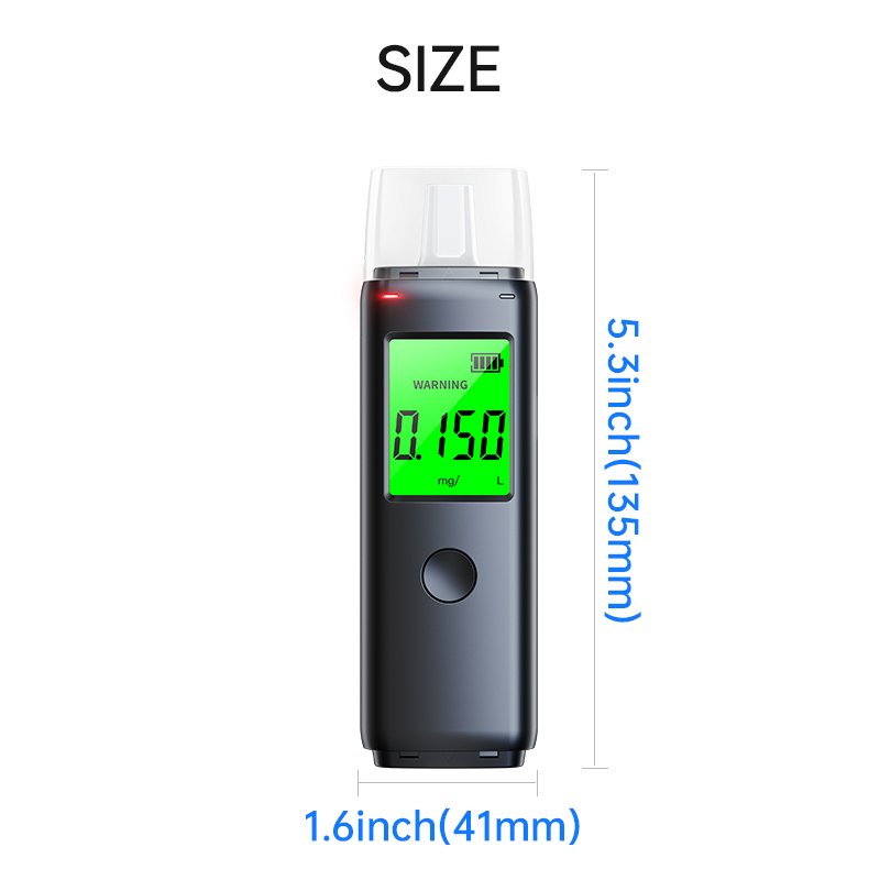 alcootest alcotester breath alcohol tester breathalyzer keychain alcoholimetro digital for home/personal use/gift Mr black 05