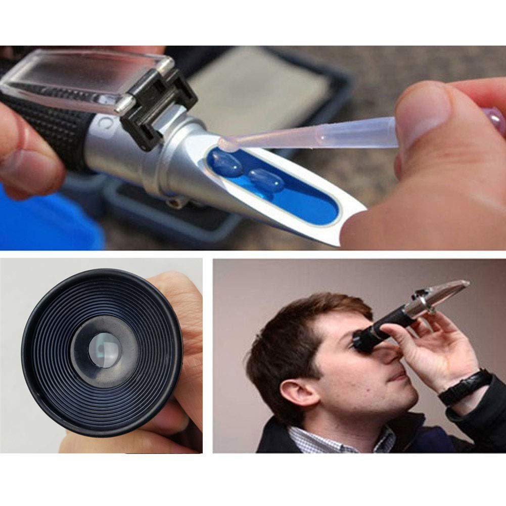 High-Range Alcohol Tester: 0-80% Alcohol Refractometer for Liquor Analysis
