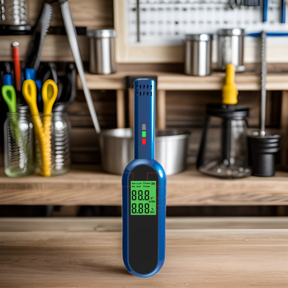 Exported Blowing Type Alcohol Meter Accurate Alcohol Tester for Testing Liquids