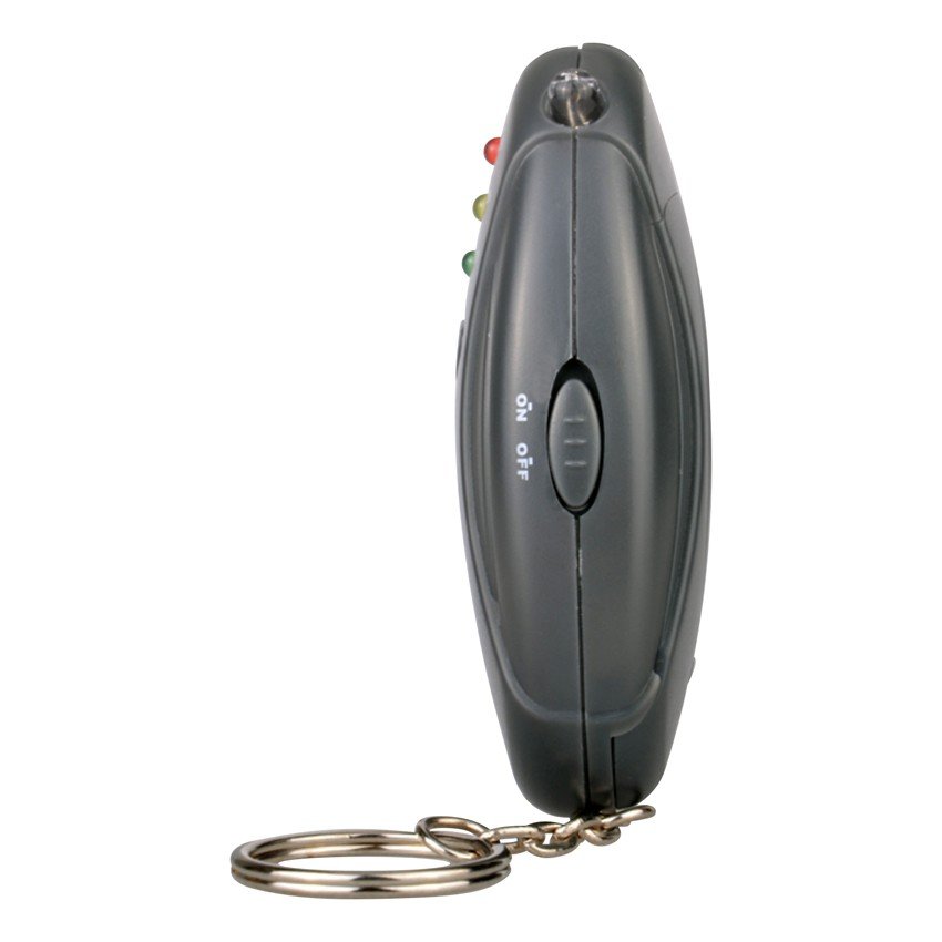 Countdown Timer Alcohol Breath Tester with flash LED light for safety driving With keyring