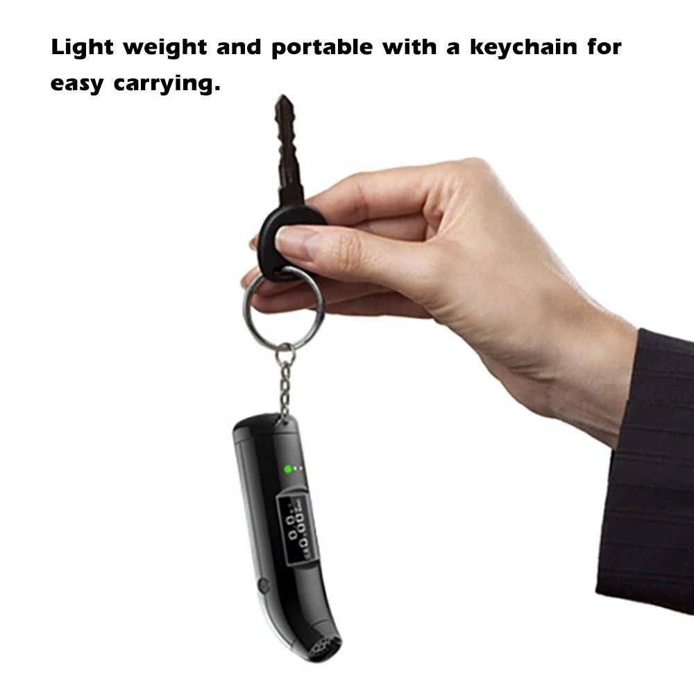 English version of the breathalyzer check drunk driving blow - off type tester wine tester rechargeable type breathalyzer