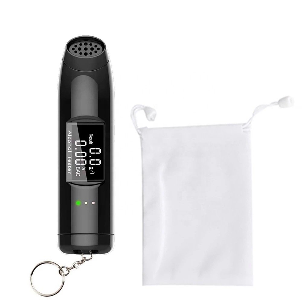 English version of the breathalyzer check drunk driving blow - off type tester wine tester rechargeable type breathalyzer
