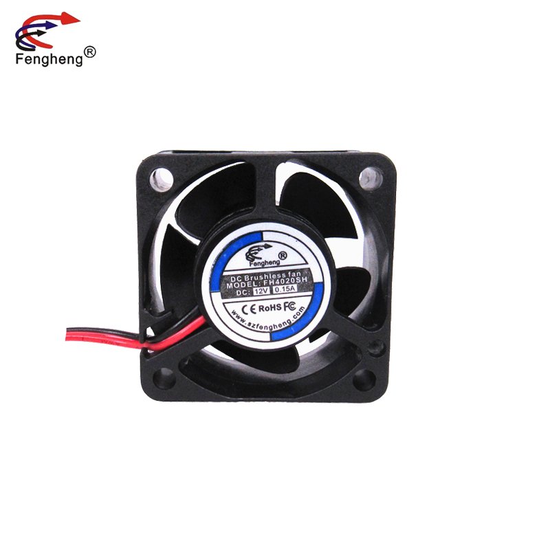 40X40X20mm sleeve Bearing 2pin 12v DC Motor Cooling Fan 4020 Axial Flow Fan
