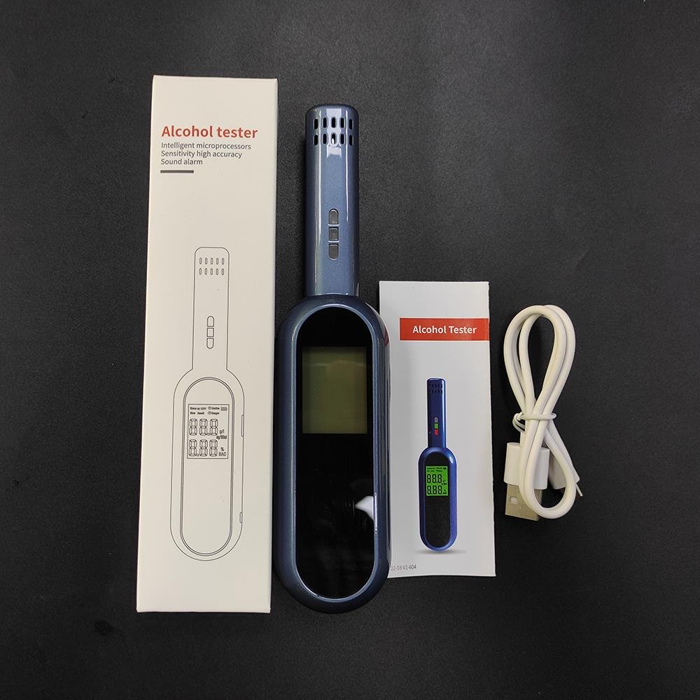 Hot Alcohol Breath Tester Rechargeable Battery Powered Japan Type Detector Alcohol Analyzer