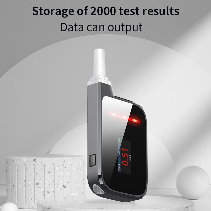 Customized digital measurement rechargeable product logo color language handheld high-precision alcohol tester