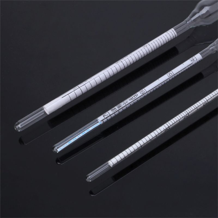 4PCS/set 0-100% Alcoholometers Professional Alcohol Tester Concentration For Wine Alcohol With Thermometer