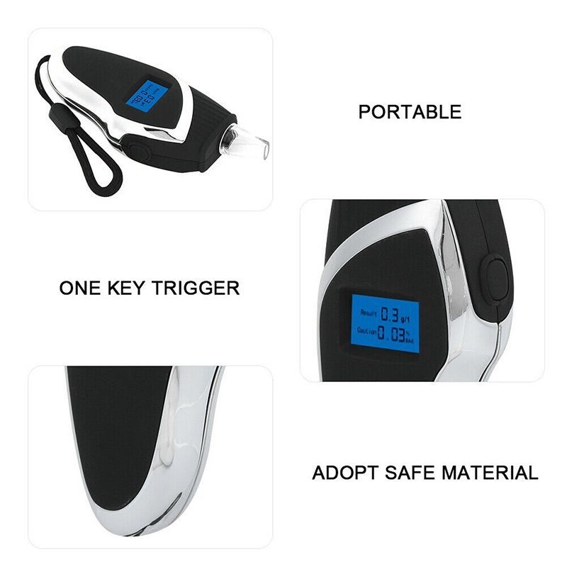 New best portable digital breath alcohol tester/breathalyzer