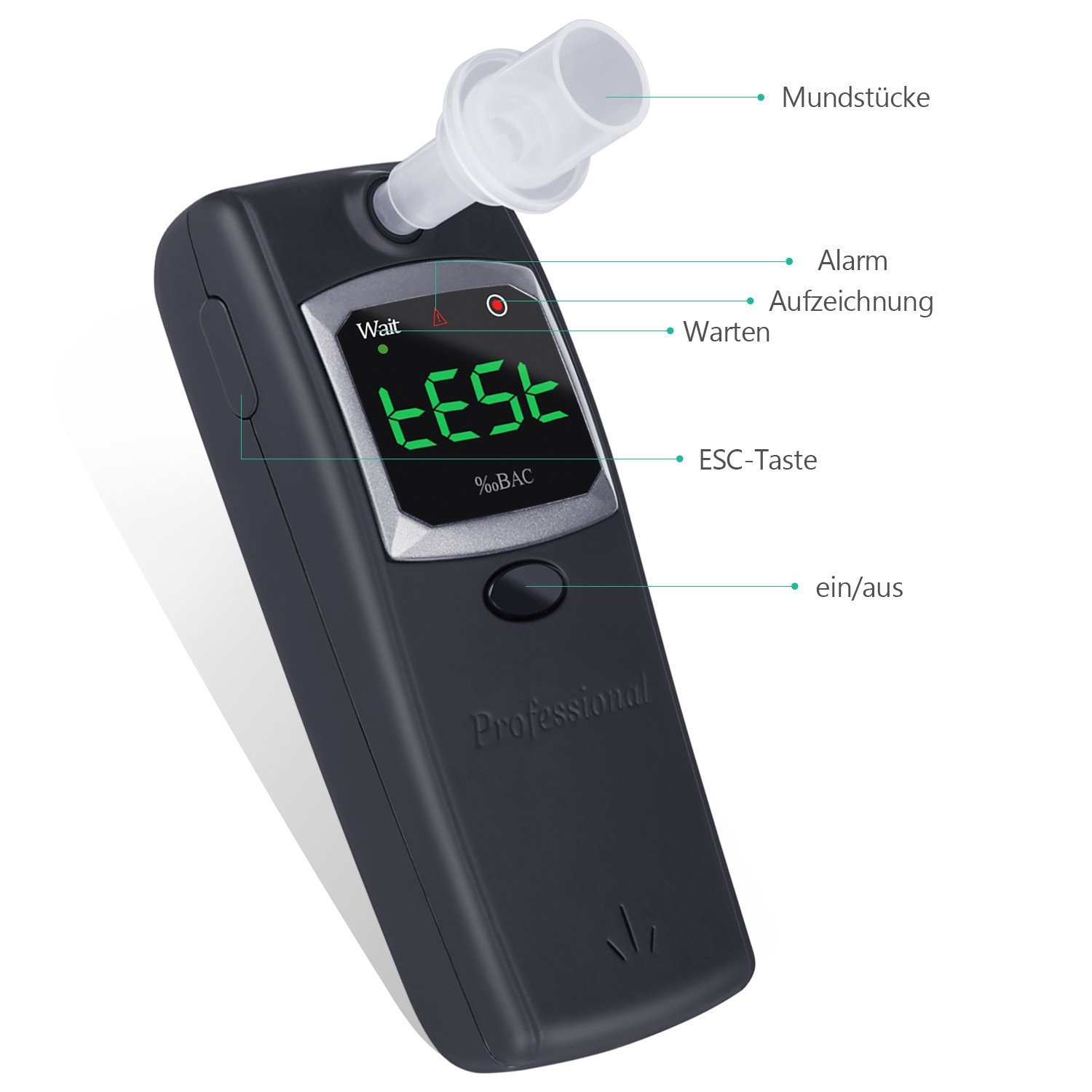 Good breathalyzer with factory price Fuel Cell sensor alcohol tester AA2000-3 Drivaid