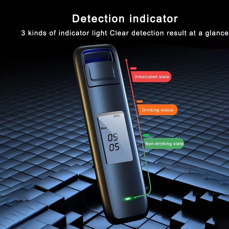 2022 Fashion Accurate data Digital display screen Portable Breath Analyzer alchohl tester breathalyzer alcohol tester
