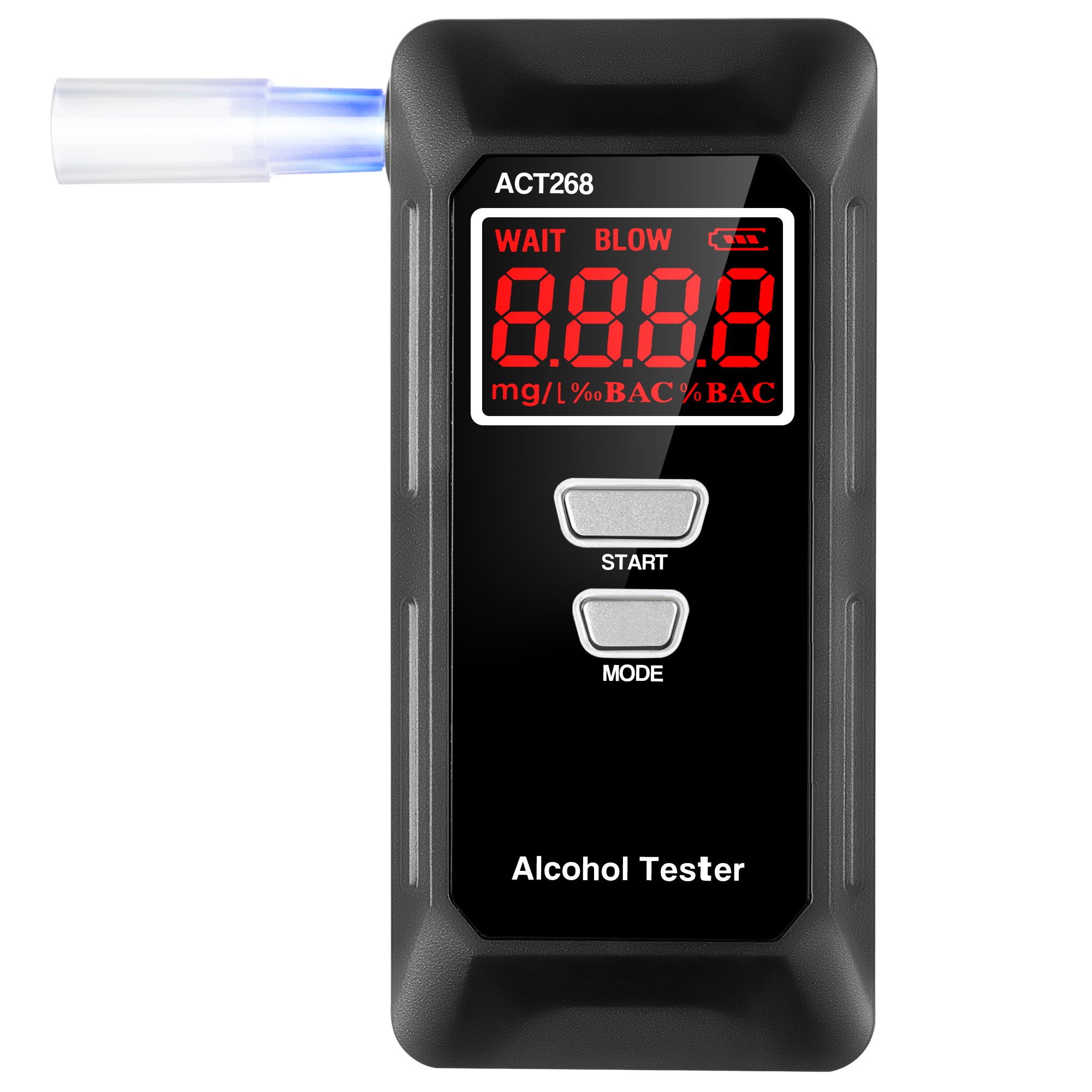 New style alcohol tester factory price personal portable digital display breath alcohol tester breathalyzer cars