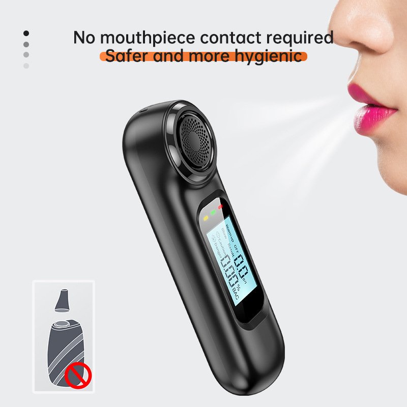 Professional Digital Breath Tester USB Rechargeable Non-contact High Accuracy Breathalyzer Car Portable Alcohol Detector Diagnos