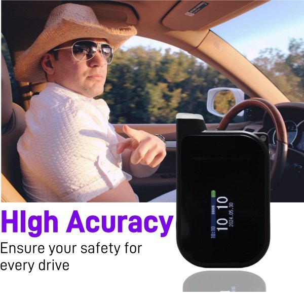 Breathalyzer,Bluetooth Alcohol Tester for Personal Use,LCD Digital Display Alcohol Tester