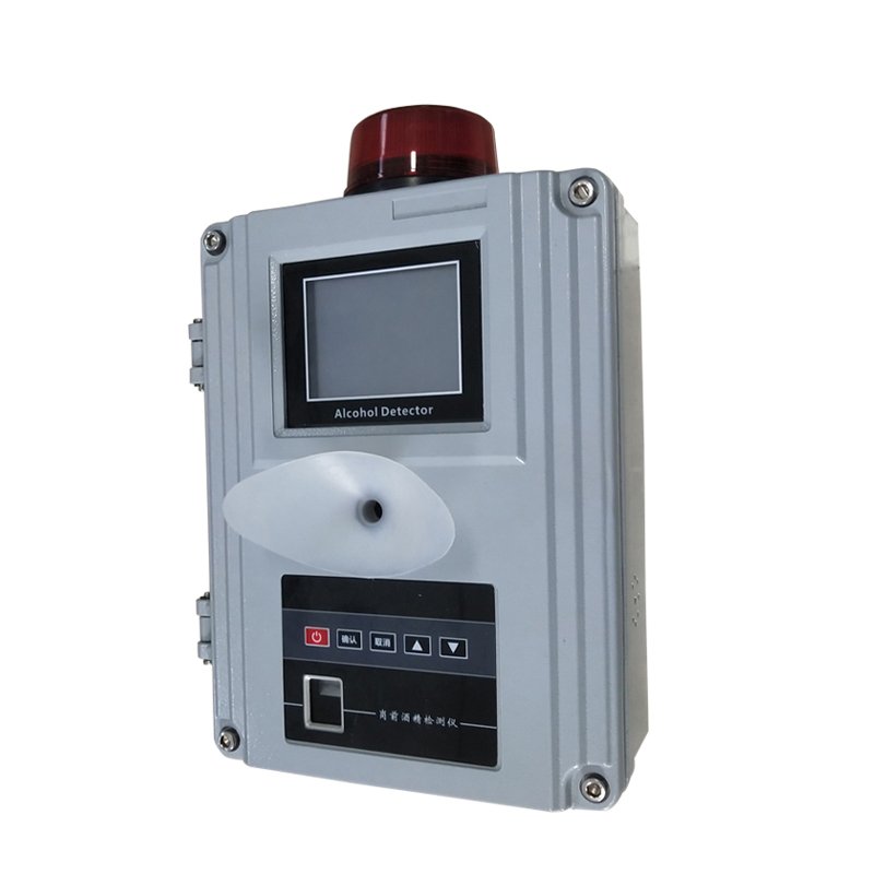 Wall-mounted breathalyzer with printer for enterprise use