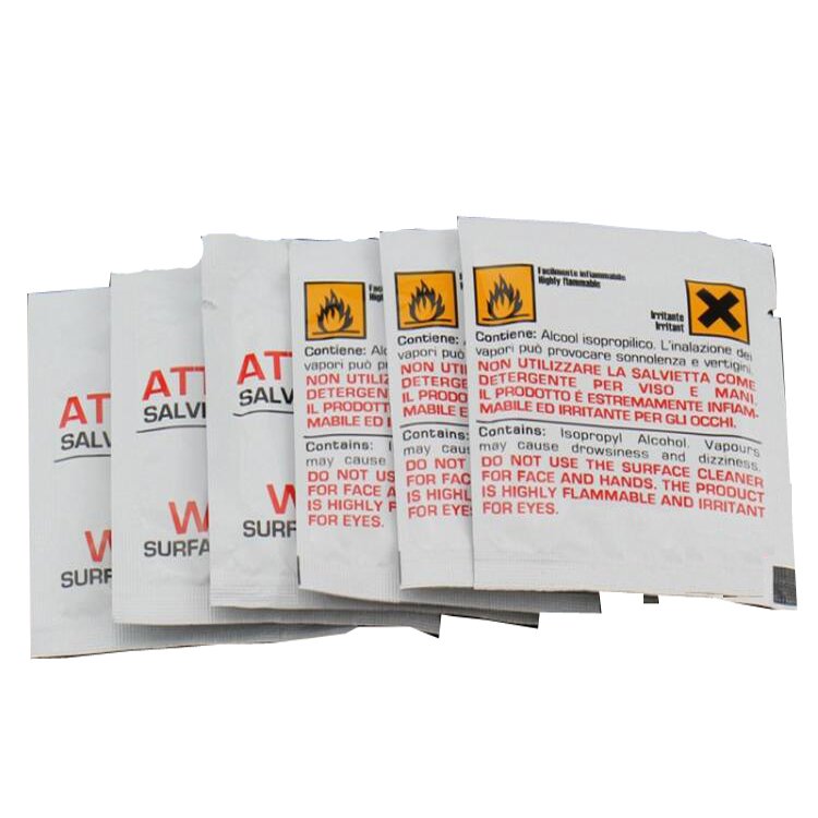 Multi-purpose Electric Cable Cleaning Wet paper Fiber IPA Saturated Tissue