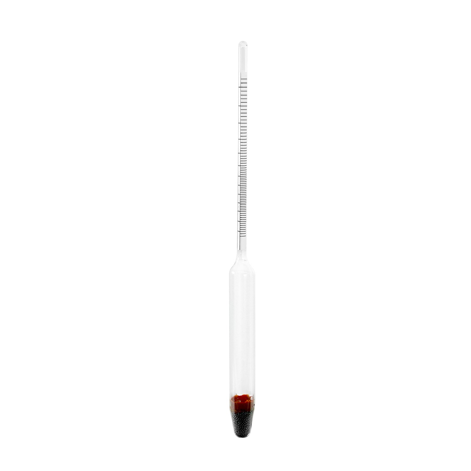 0-60% Alcohol Hydrometer Glass Tester Alcohol Density Meter for Easy Read