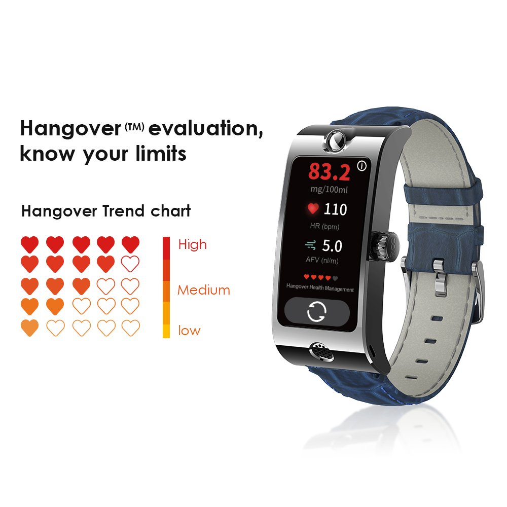 Innovation ROCAR Breath Alcohol Smart Watch Tester Analyzer Alcohol Detector Breathalyzer