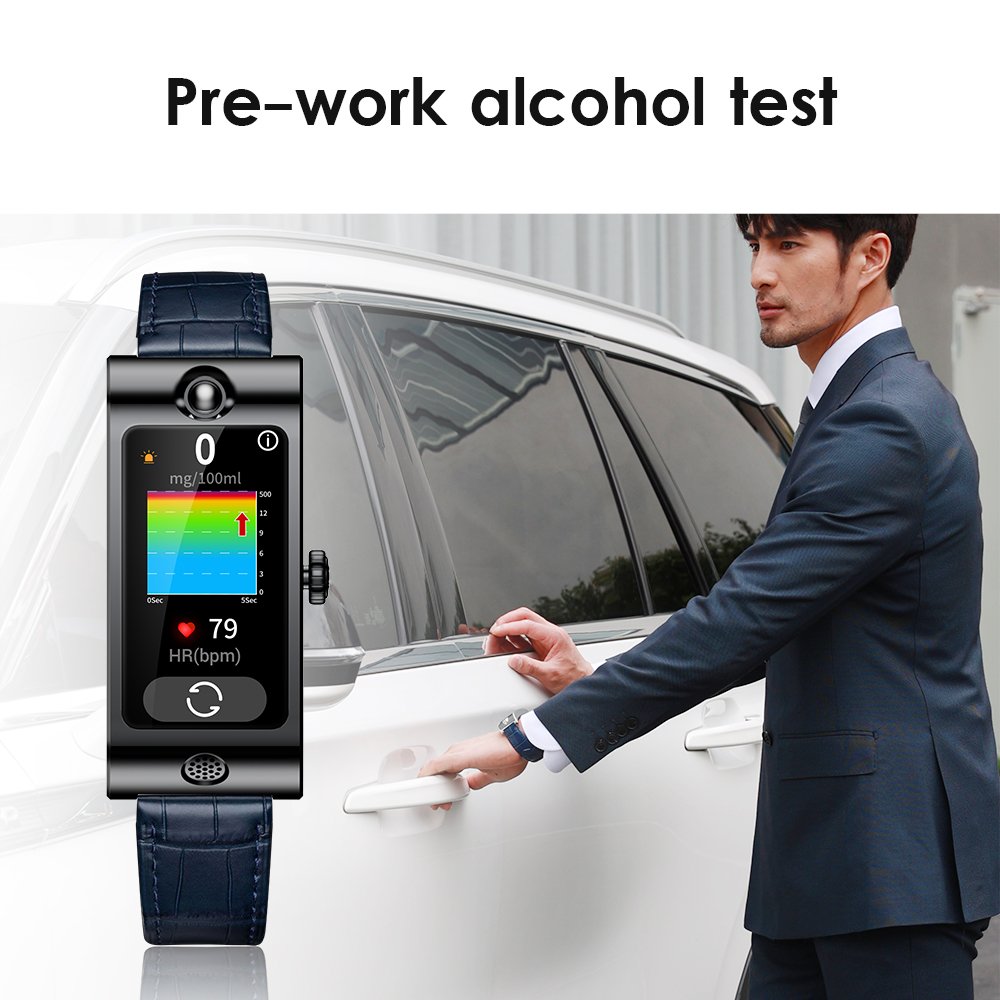 Innovation ROCAR Breath Alcohol Smart Watch Tester Analyzer Alcohol Detector Breathalyzer