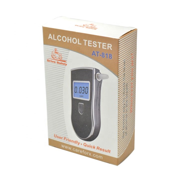 High precision breath analyzer black breathalyzer alcohol tester