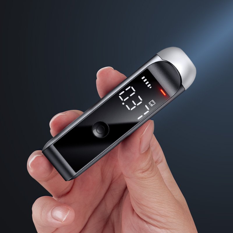 2024 USA Digital Alcohol Detector High Capacity Portable Breath Alcohol Tester Alcoholtester Breathalyzer Mr black 1000