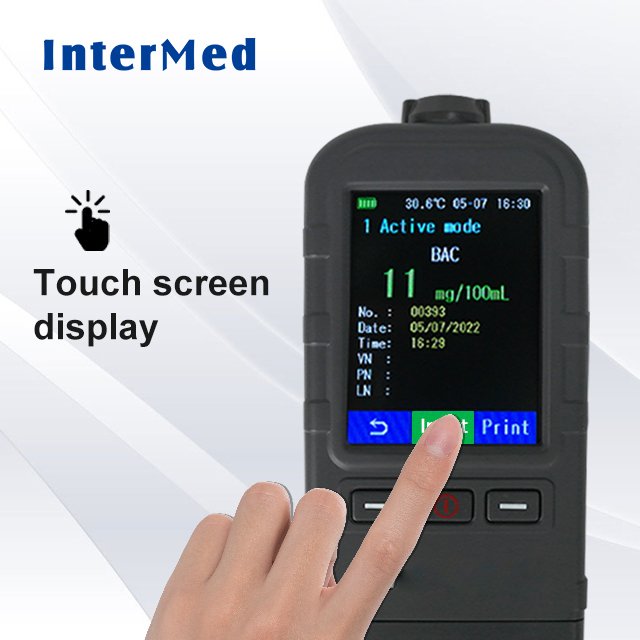 New Portable Alcohol Breath Tester with Digital Display Screen USB Rechargeable Breathalyzer Analyzer High Accuracy A50