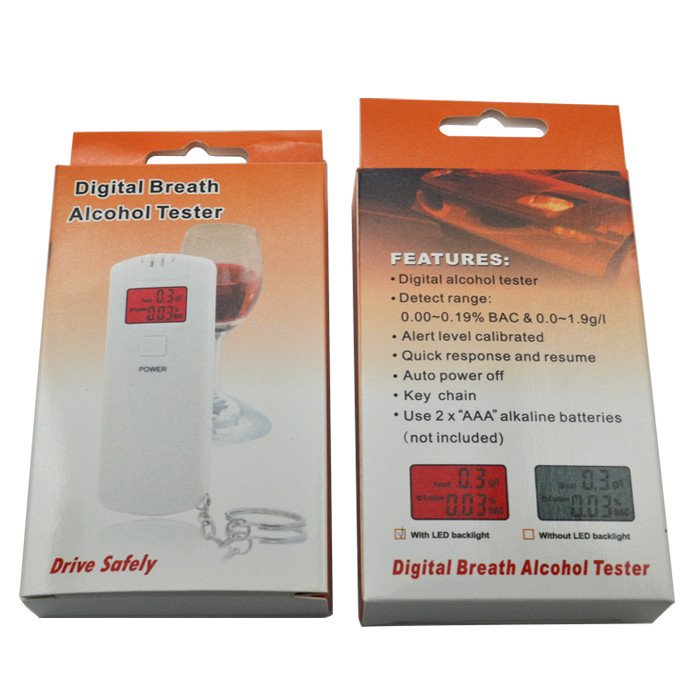 GREENWON Digital Breath Alcohol Analyzer/Breathalyzer Detector with Red Back Light and Compact Design